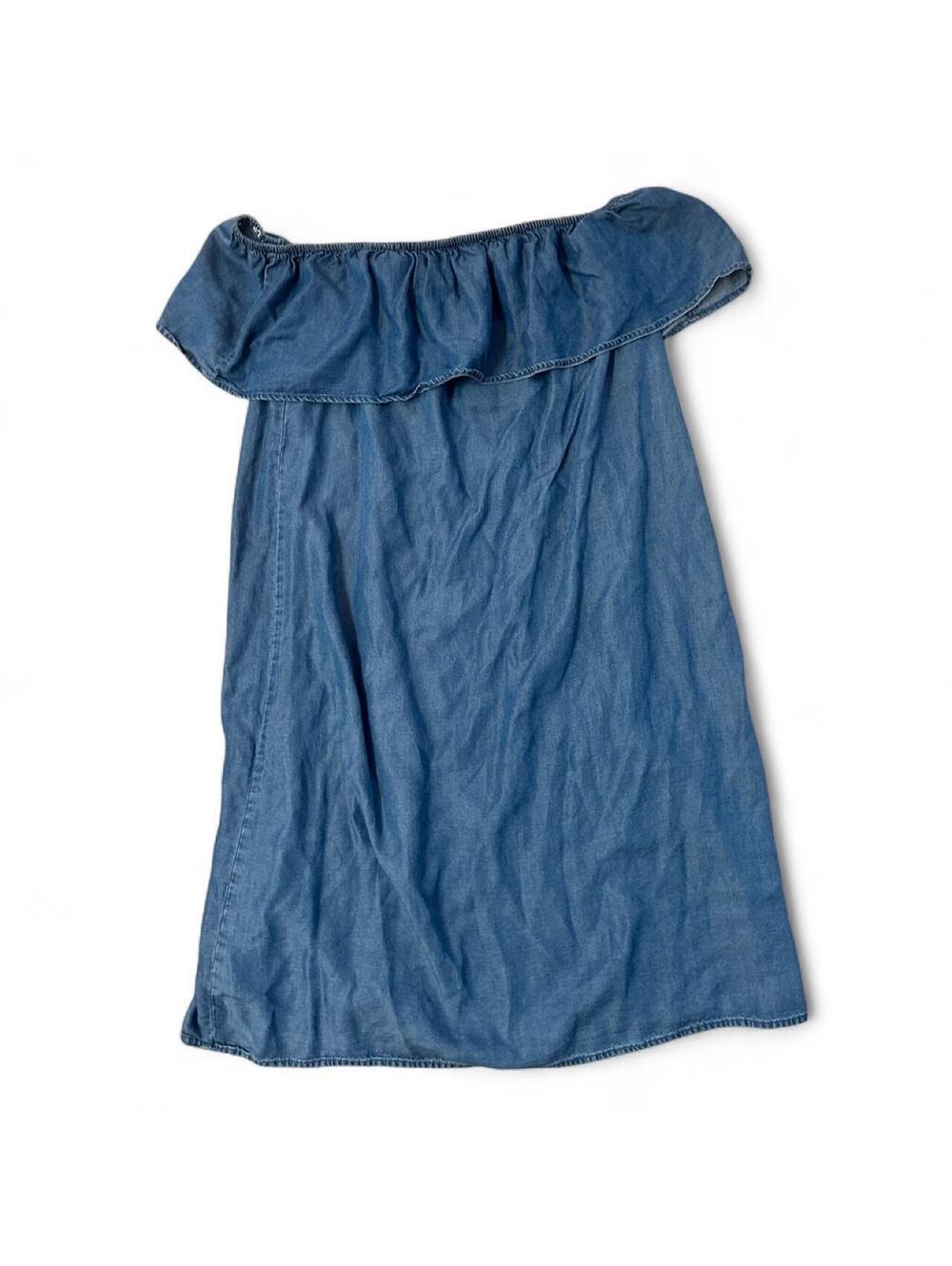 APT. 9 Women's XL Off-Shoulder Denim Dress Blue